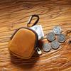 Genuine Leather Cowhide Coin Purses With Keyring Coin Pouch Fashion Small Purses