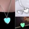 Heart Shape Stainless Steel Necklace Temperature Sensitive Color Changing Necklace Unisex Lightweight Adjustable Metal Jewelry