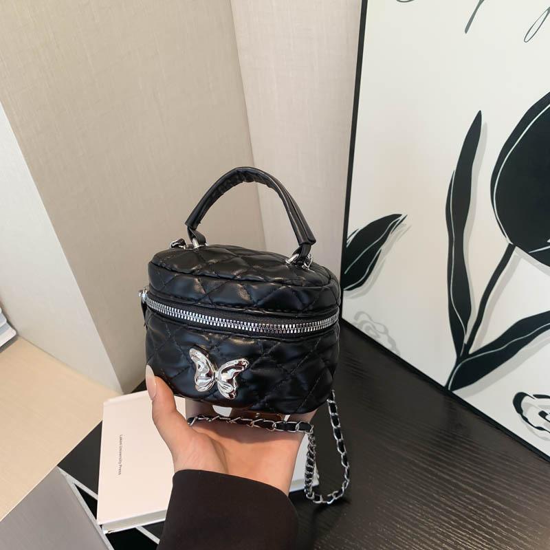 

Элегантная летняя сумка-коробка с бантом для женщин, с шикарным стеганым дизайном в черном, белом, хаки, розовом и серебристом цветах чёрный