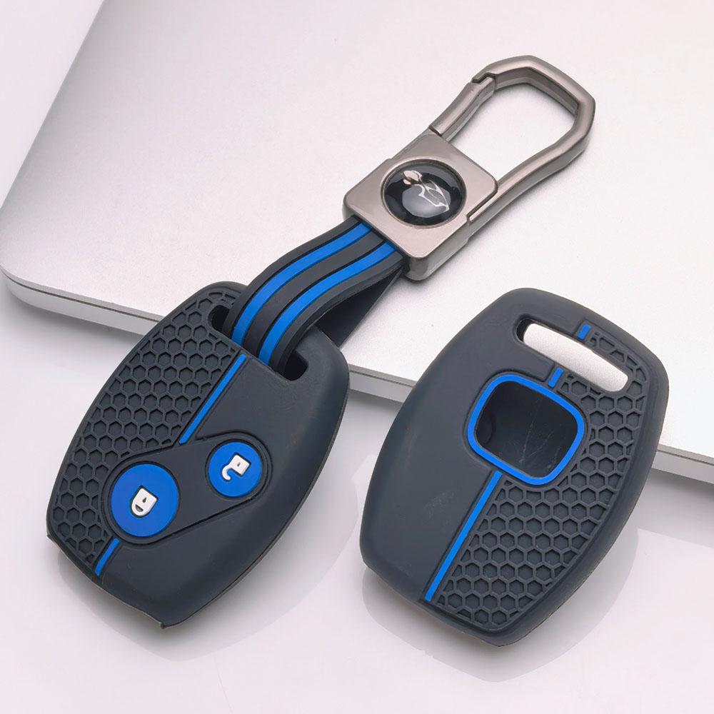 Soft Silicone Car Key Cover Keychain For Honda 7th 8th Gen Accord CRV Odyssey Fit City Civic And Classic Old Model Anti-Scratch Guard