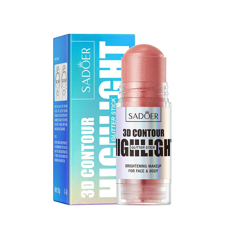 Bright color 3D highlight stick SADOER contour grooming repair makeup highlight stick