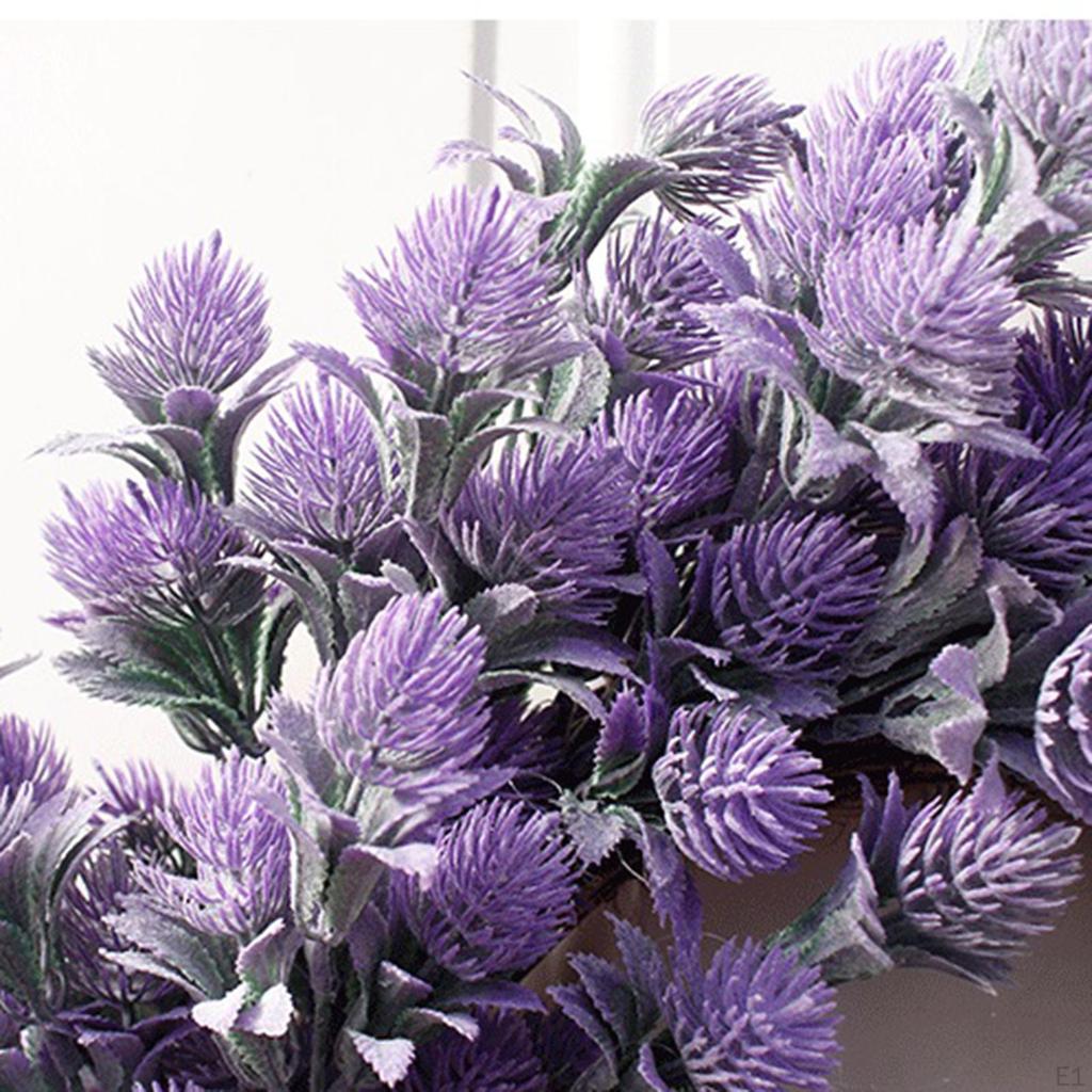 Artificial Wreath with Lavender for Outdoor Use