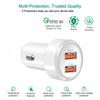 Quick Charge 3.0 Car Charger For Mobile Phone Dual Usb Car Charger Qualcomm Qc 3.0 Fast Charging Adapter Mini Usb Car Charger