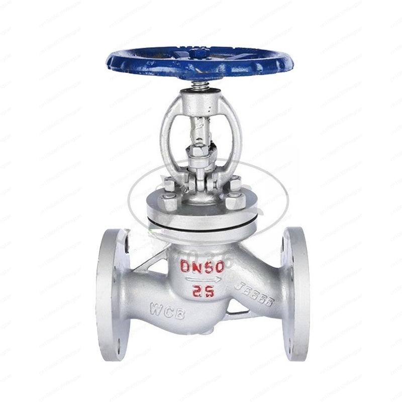 Valve J41H-16C cast steel flange manual globe valve dn25 200 high temperature steam valve