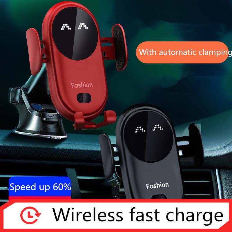 Neu S11 Drahtlose Ladegerät Magie Clip Auto Halter Handy Smart Infrarot Sensor Auto Drahtlose Ladegerät