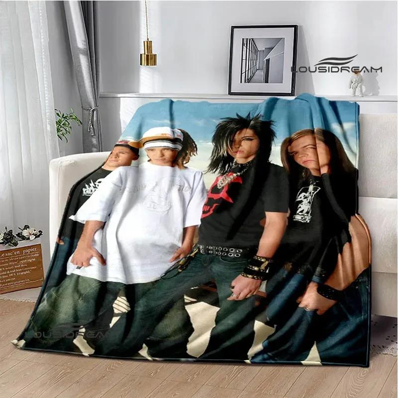 Dětská přikrývka s potiskem kapely Tokio Hotel Dětská Hřejivá přikrývka Flanel Měkká útulná deka Rozkládací pohovka Deka Cestovní deka Dárek k narozeninám
