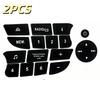 2 Sheets Central Control Dashboard Button Stickers Car Button Ac Label For Repairing Air Conditioning Control Buttons