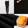 Elegante Damen Winter Warme Dicke Hose Mit Stretch-Leggings-Design Für Eine Figurbetonte Passform