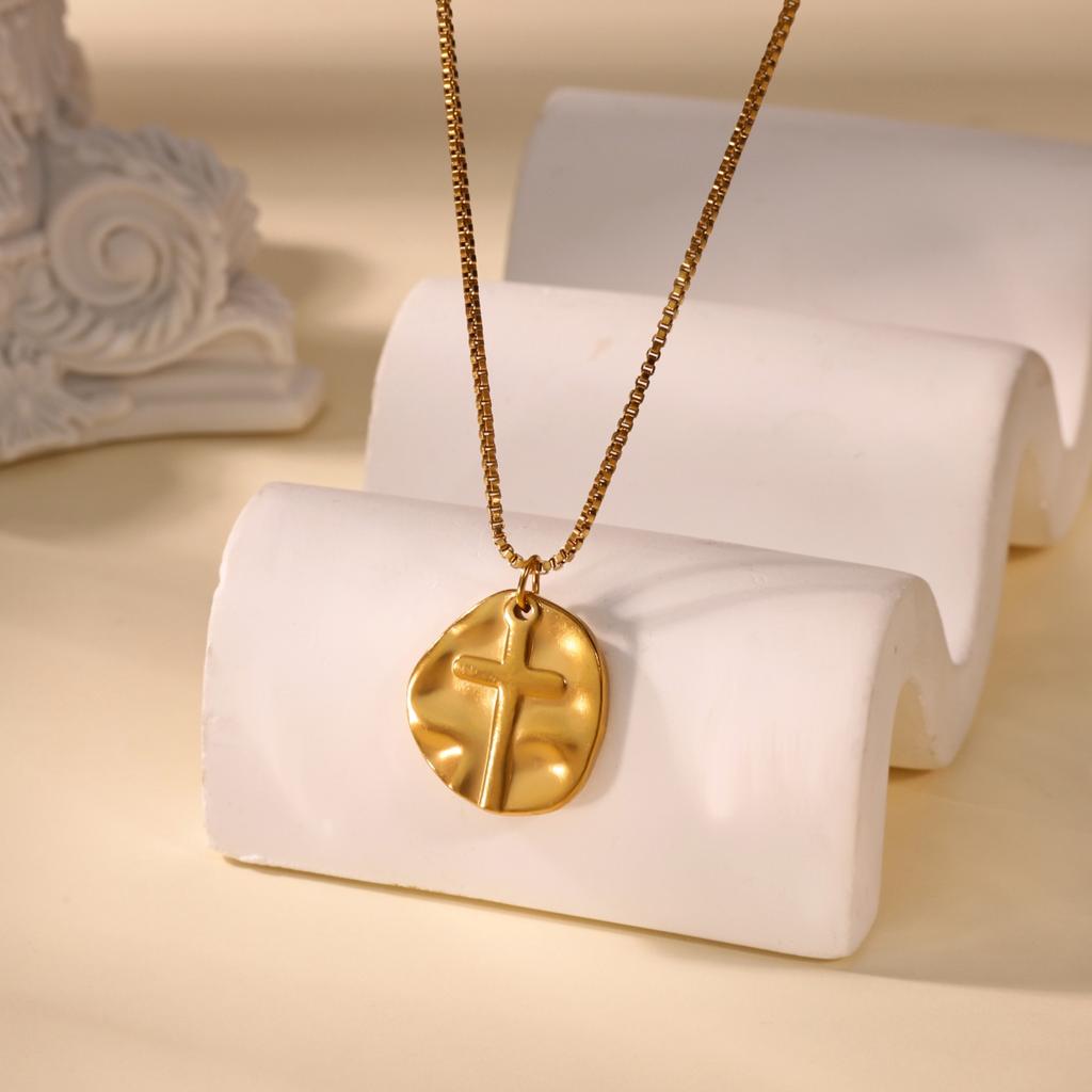 Stainless Steel Geometric Necklace For Women Fashion Sun Sunflower Pendant Clavicle Chain Aesthetic Jewelry Accessories Femme