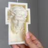 DIY 2D/3D Jesus Mary Statue Resin Gypsum Silicone Mold Cross Jesus Statue Sculpture Candle Silicone Mold gypsum mould wax mold