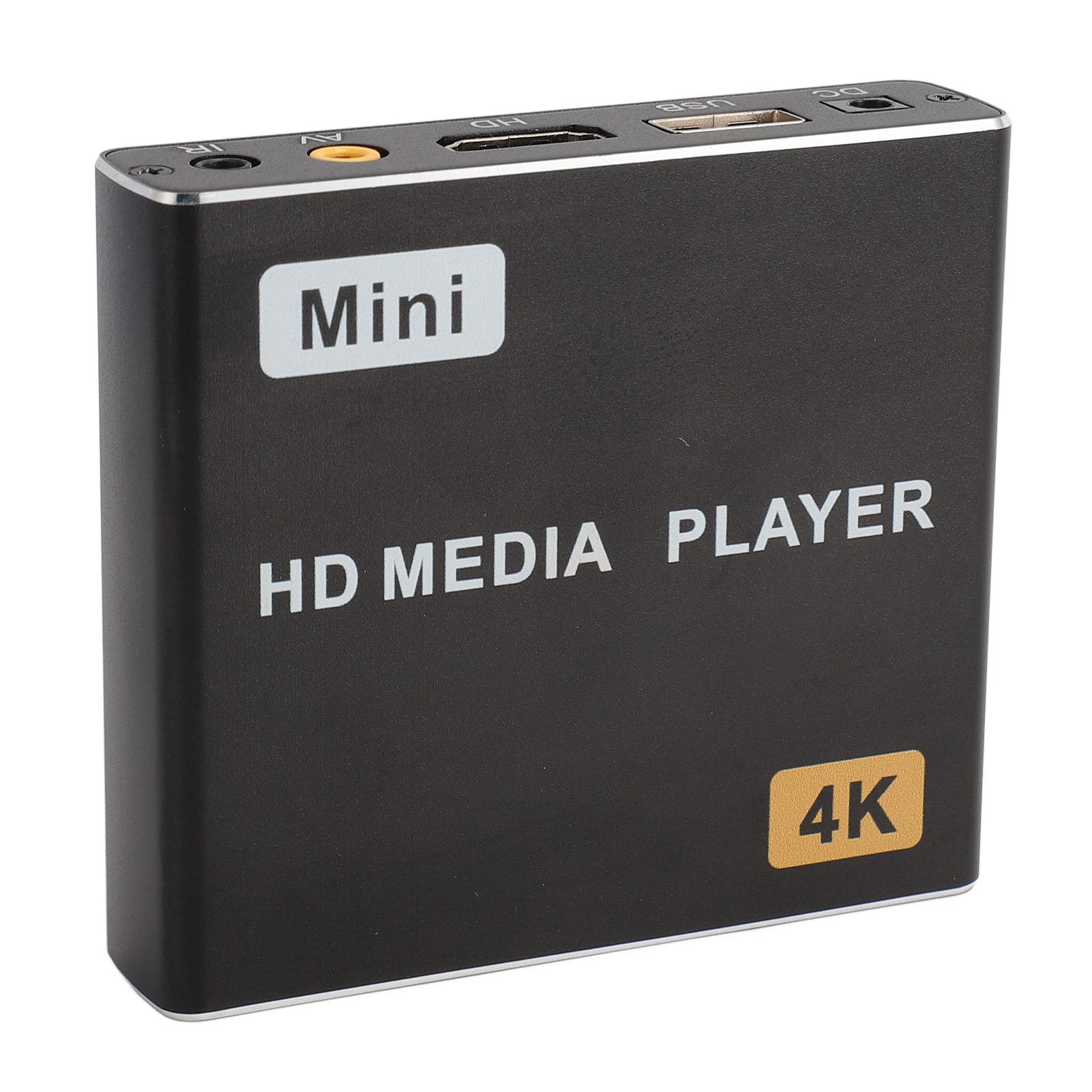 

Мини 4K HD медиаплеер HD мультимедийный интерфейс AV USB карта памяти ИК интерфейс Full HD цифровой US Plug