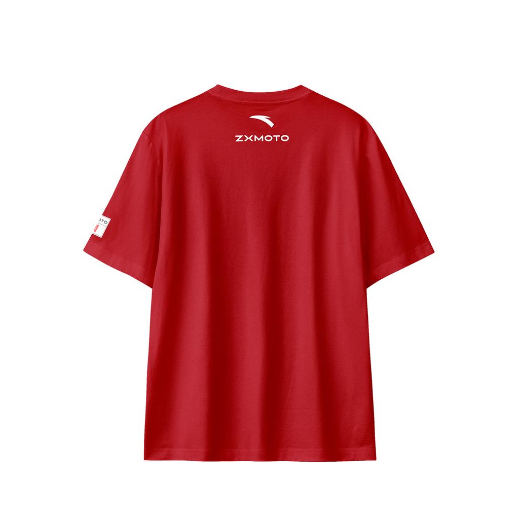 Anta × Zhang Xue Motorcycle Collaboration Series Racing Style Sports Cool Breathable Casual Short Sleeve T-Shirt Unisex Tops Champion-Red 972638113-1