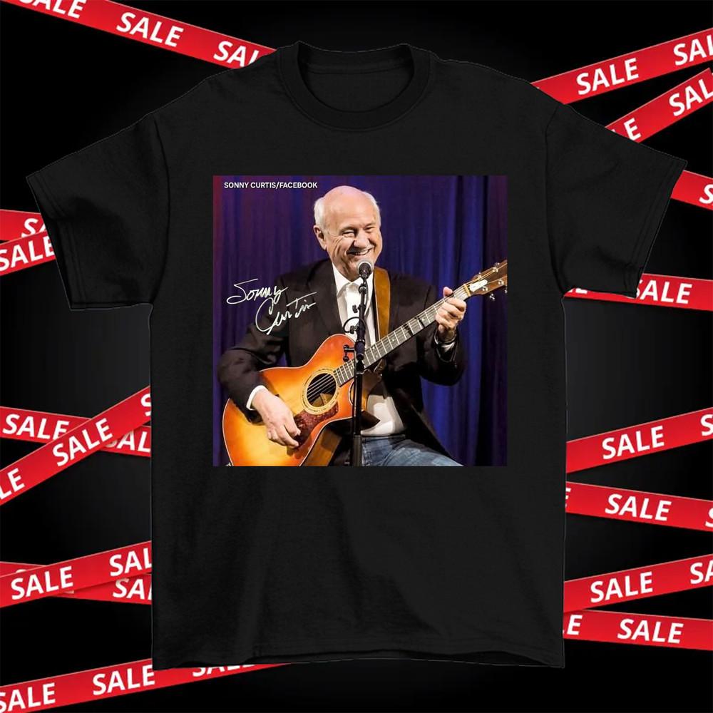Forever remember Sonny Curtis Signed T Shirt Size S-5XL black Unisex T-Shirt XXL