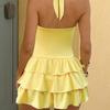 Sexy Shoulderless Fit Hanging Neck Dress Nightclub Beach Party Fashion Strap Irregular Fluffy Dress Womens Summer Evening Dress
