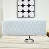 1 Pc Headboard Cover Elastic Jacquard Bedside Cover For Bed In Bedroom Easy To Clean Headboard Cover A Pattern Of Latteart