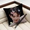 For A-Ateez K-Kim Hong Joong Throw Pillow Case Sham 45X45Cm 40X40Cm Square Car Pillowcase Pad Cushion Cover