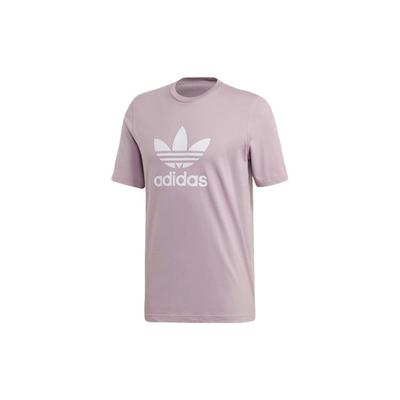 Originals Trefoil Logo Sports Tee Men Tops Light-Pink Purple Grey ED4714