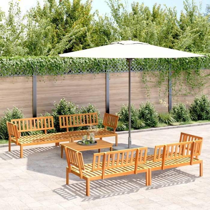 VidaXL Salon Garden Set 5 Pcs Solid Acacia Wood, Garden Sofa Set, Garden Sofa, Sofa 3209444