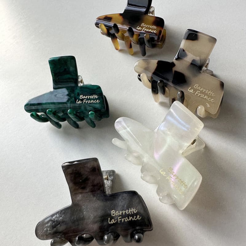 

mosxe Nice hair clip (5color) beige leopard