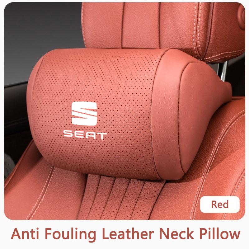 rlcp4 Car Headrest Pillow Provides Perfect Neck And Waist Support Comfortable Breathable For Seat FR Leon IBIZA Arona Arosa Ateca Exeo