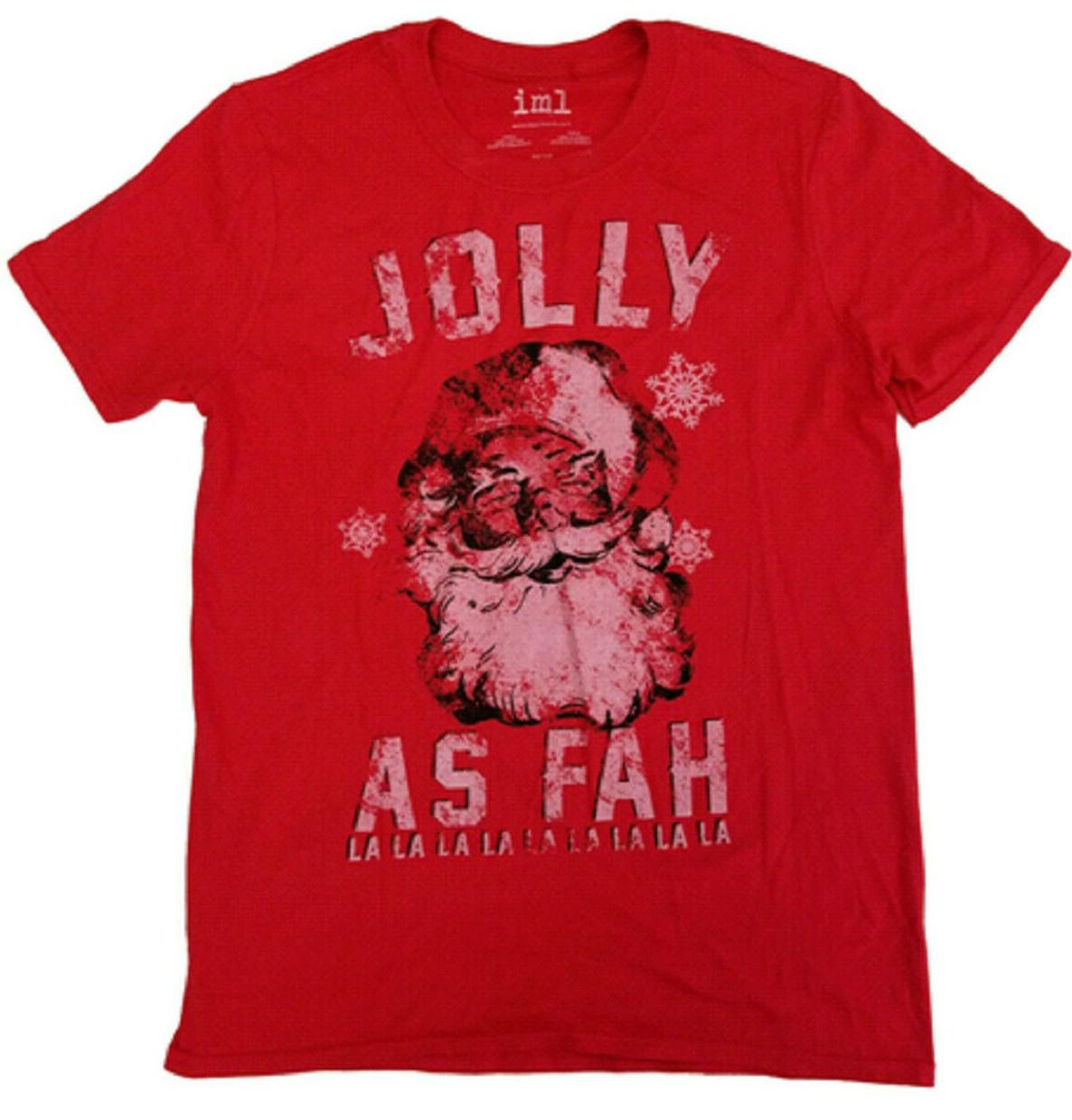 Jolly As Fah La La La Men s T-Shirt - NEW S