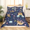 Süßes Faultier Bettwäsche Set Cartoon Faultier Bettwäsche Set für Kinder Jungen Mädchen Botanisch Floral Rosa Queen King Bettbezug Sets