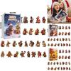 Weihnachts-Countdown Blind Box mit Murmeltier-Figuren Acryl-Wanddeko für Weihnachtsgeschenk