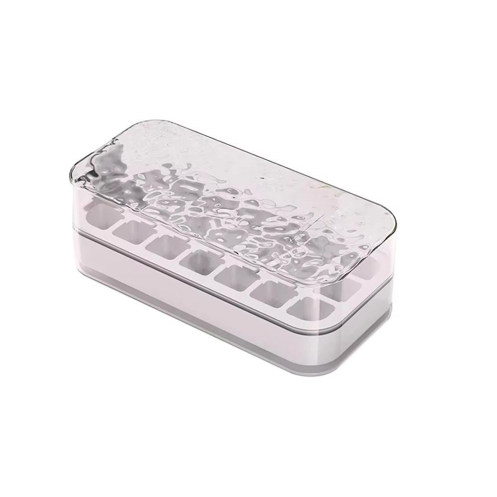 

Press Type Ice Tray Mold Food Grade Silicone DIY Ice Maker Ice Cube Tray Travel белый