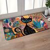 Artistic Cat Pattern Welcome Mat - Colorful Entrance Rug Home Decor for Hallway & Living Room  Decoración Hogar Moderno