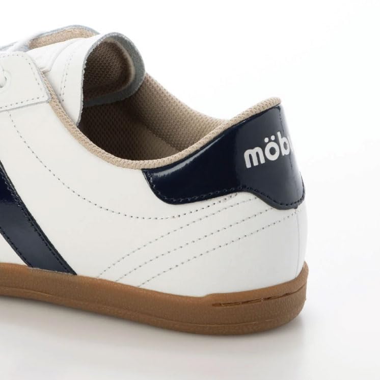 Maubus Męskie Skórzane Codzienne Buty do Chodzenia MUNDEN (S.WHT/NAVY EMALIA, 24-punktowy, pomiar 5-centymetrowy)