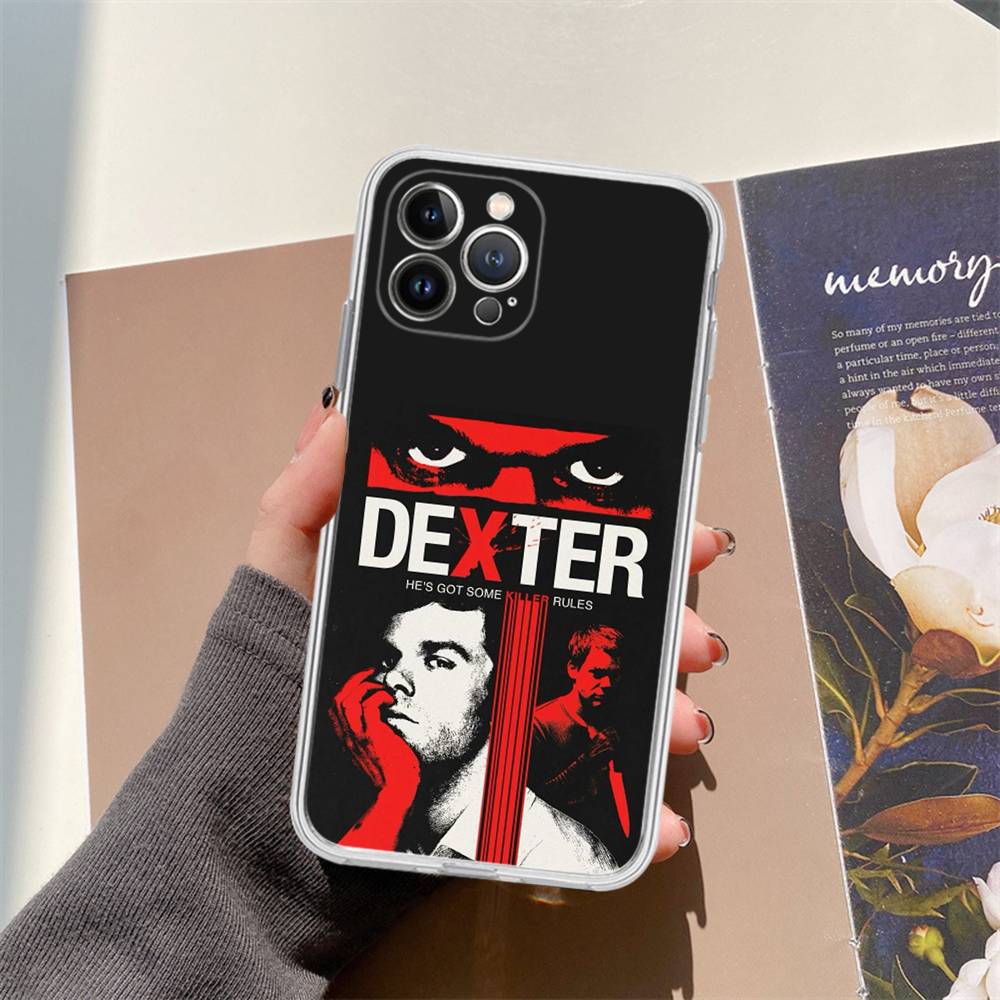 Dexter Morgan For IPhone 17 16 15 14 13 12 11 Pro Max Plus Transparent Soft TPU Phone Cover