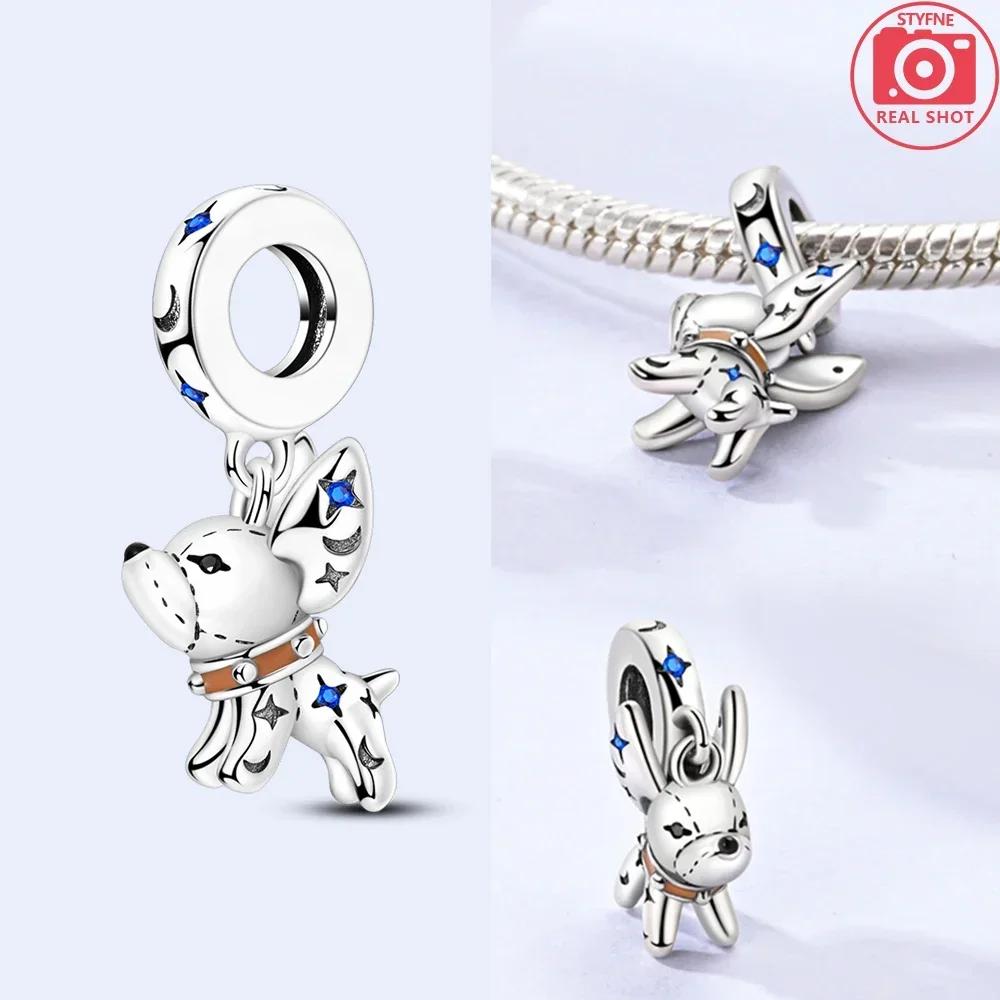 Original Copper Cute Pet Dogs Cats Bears Elephants Pendants Beads Fit Bracelet Making Women Jewelry Diy Birthday Fine Gift