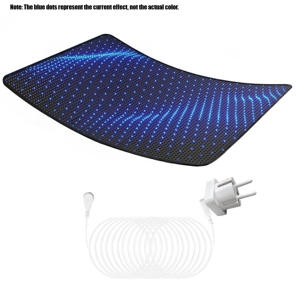 Grounding Mat for Bed Sleep Grounded Pad Anti-Slip PU Leather Grounded Mat with Grounding Cord Anti-Static Mat Ground Mattress