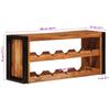 Wine Rack Brown 100 X 45 X 33 Cm Solid Acacia Wood