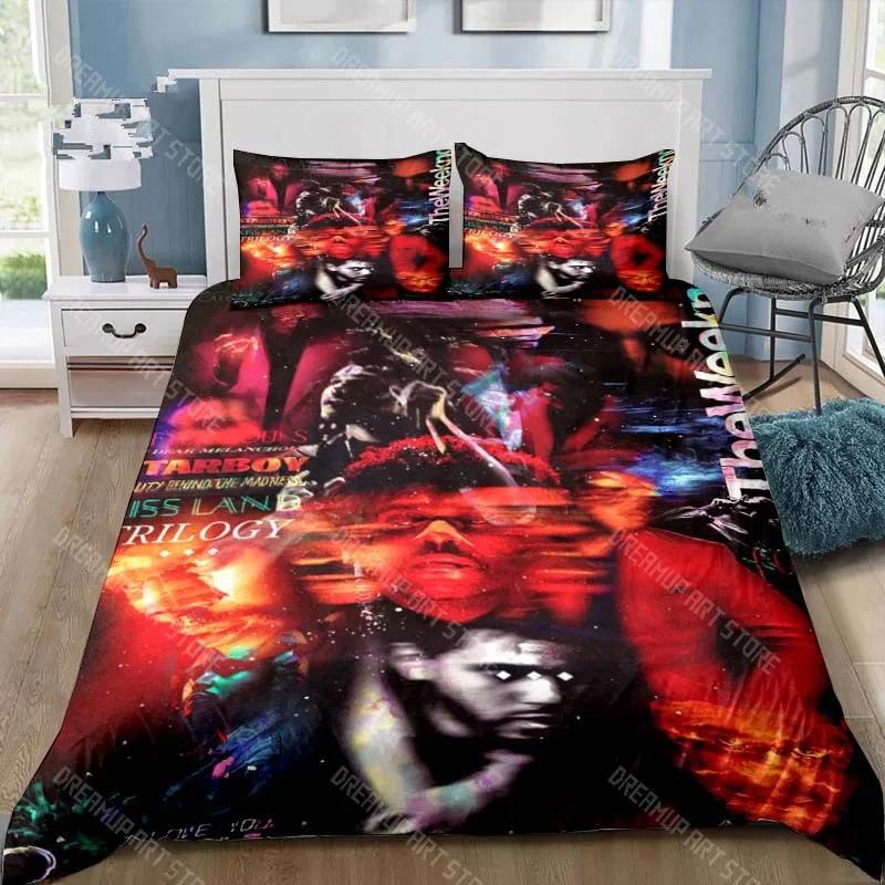 Xo The Weeknd All Season Twin Bedding Set 3 Piece Comforter Set Bed Duvet Cover Double King Bedding Set