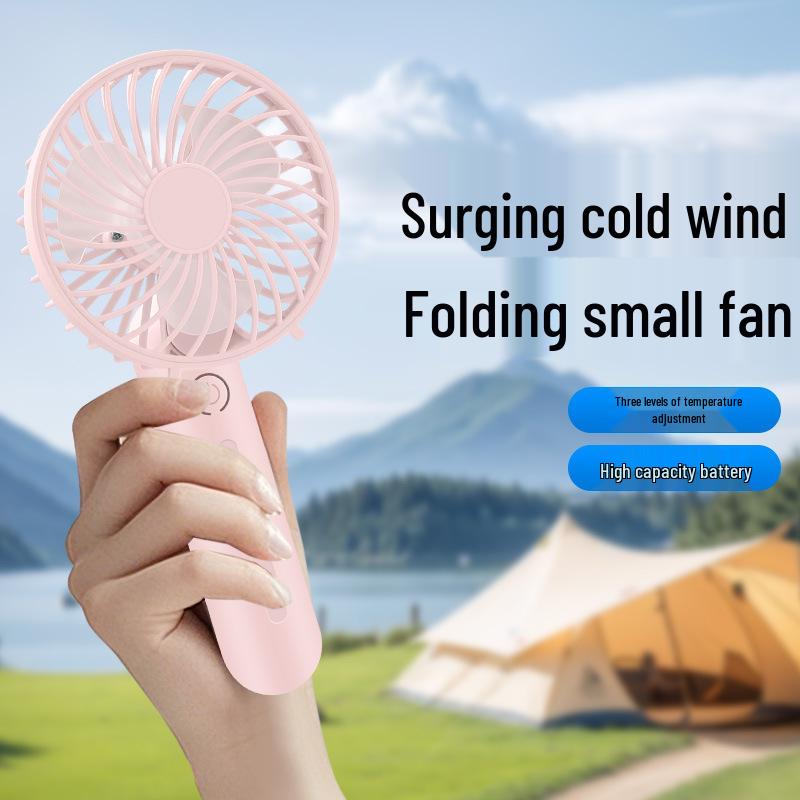 Mini USB Folding Handheld Fan - Portable for Outdoor & Office Use