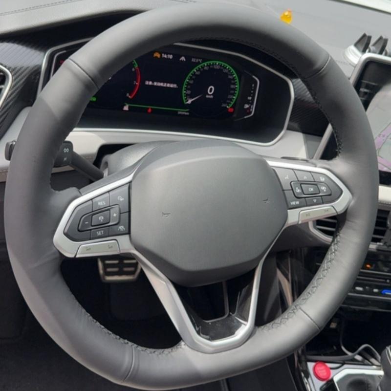 Hand-sewn Steering Wheel Cover Anti-slip Wear-resistant Comfy Microfiber Leather For Honda Civic 11th CRV CR-V XRV