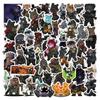 50 Tactical Teddy Doodle Stickers Decorate Luggage Notebook Guitar Cartoon Stickers
