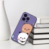 Cute Cartoon BUBU DUDU Phone Case For Iphone 16 15 11 13 14 Pro Max 7 8 Plus X Xr Xs Max 12mini Black Shell Cover Case