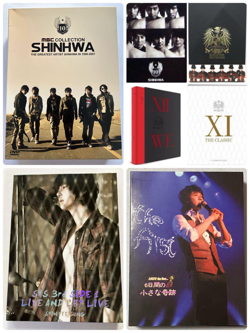 

[USED] SHINHWA, Shin Hye Sung, Andy CD & DVD total 8 pieces