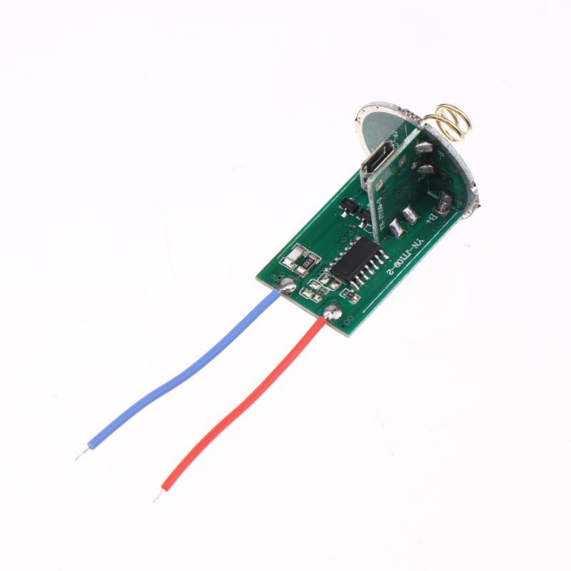 LED Driverkort Type-C Micro USB Lading Lommelykt Driver Bryter PCB Kretskort DIY Lyssett For 18650 26650 Batteri