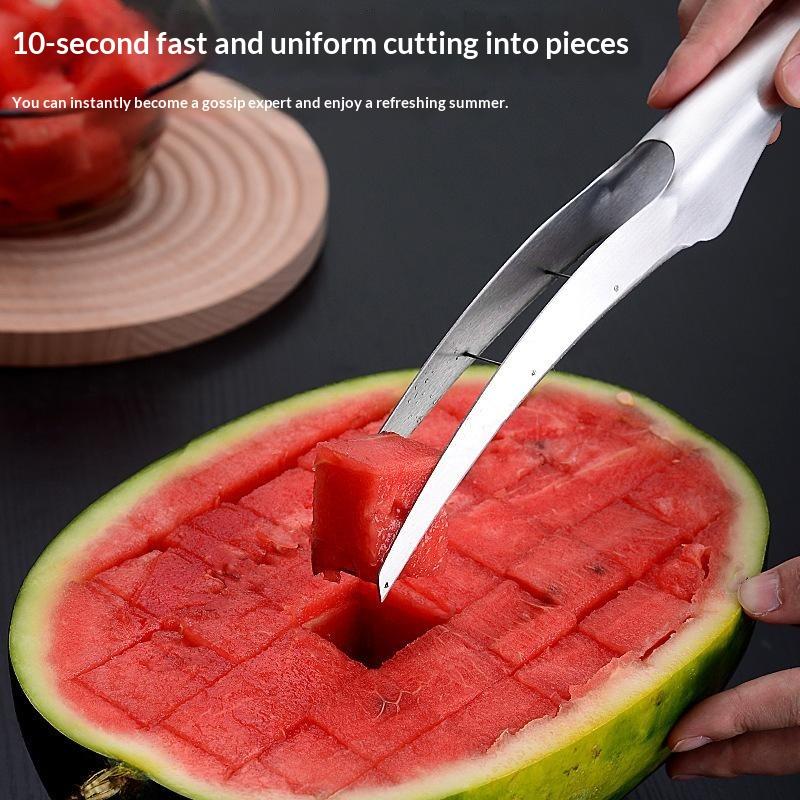1 Set Lebensmittelqualität Wassermelonenschneider Multifunktionales Sommer-Fruchtschneidewerkzeug Perfekt für Küche BBQ Party Picknicks