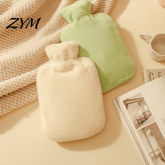 Period Pain Relief Hot Water Bag PVC Bottle with Plush Cover, 1000/2000ML Leakproof Bag, Reusable Cold Compress Pouch for Shoulder, Back, Hand, Legs,