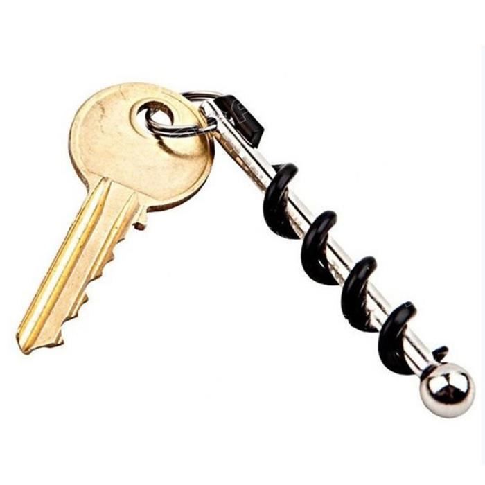 Ouvre-bouteille - JoyliveCy - Mini extérieur rouge - Avec porte-clés - Léger - Acier