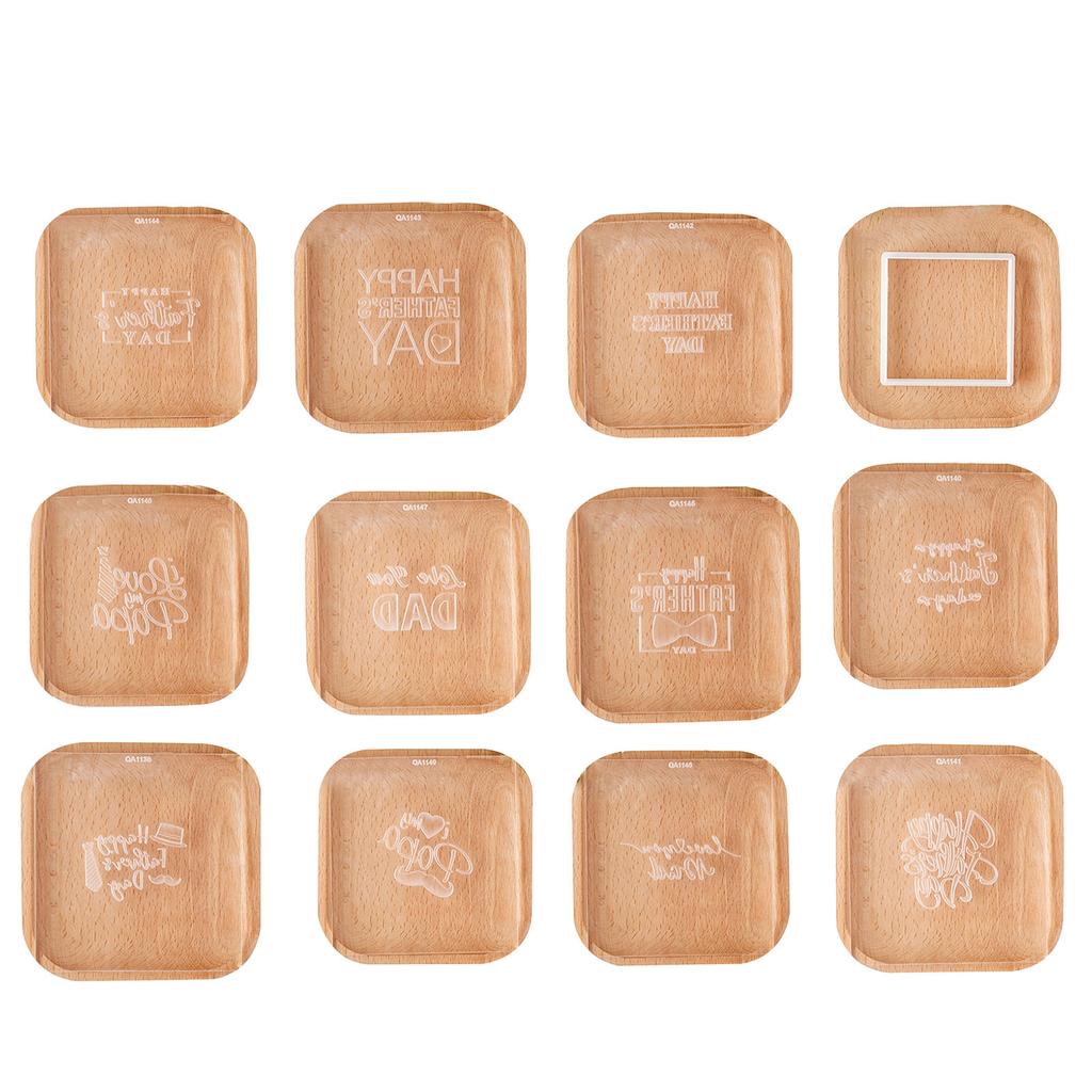 Cookie Stamp Fathers Day Fondant Stamp for Fondant Baking Happy Fathers Day Embosser Stamp Mold Cake Stamps Decoration