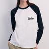 MLB Summer Breathable Loose Logo Long Sleeve T-Shirt Women Tops Black 3FTSV1143-50BKS