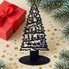 1Pc Iron Art Hollow Christmas Tree Ornament, Christmas Scene Decoration, Desktop Decoration, Christmas Tree Desktop Decoration Ornament, D