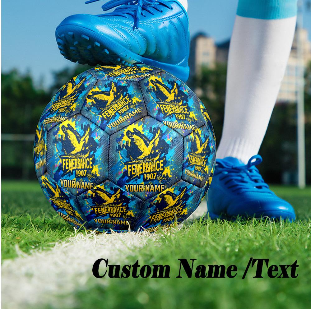Size 5 Football Custom Name Text, Outdoor Training Soccer BallFenerbahçe FC