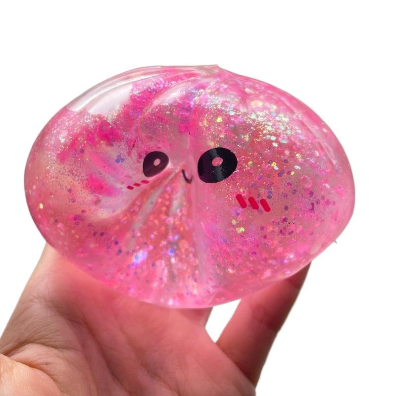 Random Colorsimulation Flash Dumpling Pressure Ball Fidget Squishes Squishy Maltose Dough Ball Decompression Fidget Toy Fun Crea
