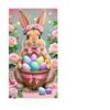 Easter Egg Rabbit & Sheep Party Decoration Banner for Indoor/Outdoor Porch & Wall